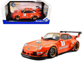 2020 RWB Bodykit #7 Jagermeister Orange with Graphics 1/18 Diecast Model Car by Solido