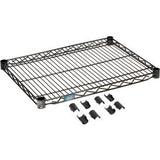 Nexel® S1824B Black Epoxy Wire Shelf 24W X 18D
