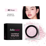Lakerain Loose Baking Setting Powder Oil Control Natural Matte Finish Long Lasting Makeup Setting Powder Korean Cosmetic 4colors