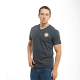 Military V-Neck Tee, Navy, Navy, 2X