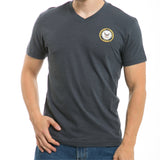 Military V-Neck Tee, Navy, Navy, 2X