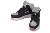 CALTO - S23412 - 3.2 Inches Taller (Black/Grey Sole) - High-Top Height-Boosting Sneaker