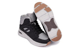 CALTO - S23412 - 3.2 Inches Taller (Black/Grey Sole) - High-Top Height-Boosting Sneaker