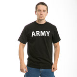 Classic Military T'S, Army Text, Blk, M
