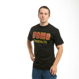 Classic Military T'S, Usmc, Black, M