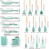 19 sets of kitchen knives with a knife holder, professional high carbon steel stainless steel cooking knife set,holiday gifts