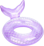 Inflatable Swim Ring, Cute Mermaid Dinosaur Unicorn Mouse Swimming Pool Floats Tube Raft, Water Bathtub Beach Party Toys