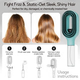 Refillable Spray Hair Comb Anti Static Detangling Brush Eliminate Frizz Tangles Portable Hair Styling Water Spray Brush For All Hair Types