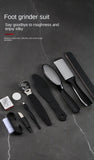 Stainless Steel Pedicure Tool Kit Foot File Dead Skin And Callus Removal Trimming Supplies For Household Personal Foot Care Daily Maintenance