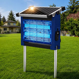 Solar Bug Zapper Outdoor, 4500V Mosquito Zapper with Panel Sensor, Waterproof Electric Fly Zapper for Garden Patio Camping