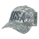 Relaxed Ripstop Cap, USA Text, ACU