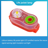 5-1pcs Surfing Life Jacket Light LED Lithium Lamp Position Indicator Self-Lighting Swimming Life Vest Emergency Lamp