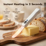 USB Rechargeable Heated Butter Knife Electric Butter Spreader For Cold Butter Cheese Margarine Toast Bread And Breakfast