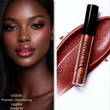 SYDONI PRISMATIC SHIMMERING LIPGLOSS SHADE S9 - Deep Red with Cool Silver Shimmer