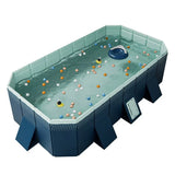 Outdoor Swimming Pool Foldable Big Capacity Non-Inflatable Family Pool Thickened Wear-Resistant for Summer Water Party Fun in the Sun