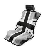 Seatarmour, Terry Velour Seat Protector Bwg British Flag Black/Gray