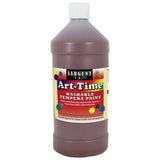 Art-Time Washable Tempera Paint, 32oz., Brown