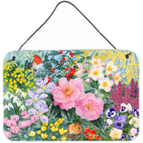 Caroline'S Treasures Winter Floral By Anne Searle Wall Or Door Hanging Prints Sase0956Ds812, 8Hx12W, Multicolor