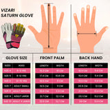 Vizari Saturn F.P. Goalkeeper Gloves W/ Finger Support – Blue/Orange