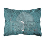 Caroline'S Treasures Rip Rest In Peace With Spider Web Halloween Fabric Decorative Pillow, Large, Multicolor
