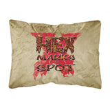 Caroline'S Treasures Hex Marks The Spot Halloween Canvas Fabric Decorative Pillow, Large, Multicolor