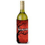 Welcome To Spooksville Halloween Wine Bottle Beverage Insulator Beverage Insulator Hugger