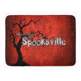 Caroline'S Treasures Welcome To Spooksville Halloween Floor Mat, 19 X 27, Multicolor