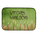 Caroline'S Treasures Witches And Warlocks Halloween Dish Drying Mat, 14 X 21, Multicolor