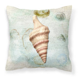 Caroline'S Treasures Sb3049Pw1414 Shells Canvas Fabric Decorative Pillow, Large, Multicolor
