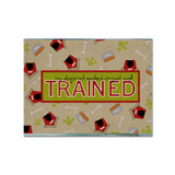 Caroline'S Treasures Sb3051Plmt My Dog'S Not Spoiled I'M Just Well Trained Fabric Placemat, Multicolor