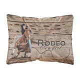 Caroline'S Treasures Rodeo Cowgirl Barrel Racer Canvas Fabric Decorative Pillow, Large, Multicolor