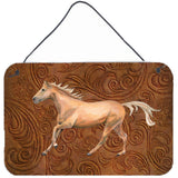 Caroline'S Treasures Sb3060Ds812 Horse Aluminum Metal Wall Or Door Hanging Prints, 8 X 12