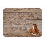 Caroline'S Treasures Kick Off Your Boots And Stay A While Floor Mat, 19 X 27, Multicolor