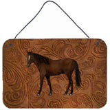 Caroline'S Treasures Sb3066Ds812 Horse Aluminum Metal Wall Or Door Hanging Prints, 8 X 12