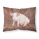 Caroline'S Treasures Sb3072Pillowcase Pig At The Barn Door Moisture Wicking Fabric Standard Pillowcase, Large, Multicolor