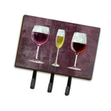 Caroline'S Treasures Sb3073Th68 Three Glasses Of Wine Purple Leash Or Key Holder, Large, Multicolor