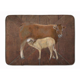 Caroline'S Treasures Cow Momma And Baby Floor Mat, 19 X 27, Multicolor