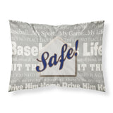 Caroline'S Treasures Sb3079Pillowcase Safe At Home Moisture Wicking Fabric Standard Pillowcase, Large, Multicolor