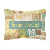 Caroline'S Treasures Sb3080Pw1216 Welcome To The Camp Canvas Fabric Decorative Pillow, Large, Multicolor