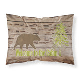 Caroline'S Treasures Sb3081Pillowcase Welcome To The Cabin Moisture Wicking Fabric Standard Pillowcase, Large, Multicolor