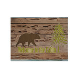 Caroline'S Treasures Sb3081Plmt Welcome To The Cabin Fabric Placemat, Multicolor