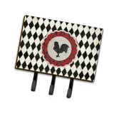Caroline'S Treasures Sb3086Th68 Rooster Harlequin Black And White Leash Or Key Holder, Large, Multicolor