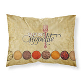 Caroline'S Treasures Bon Appetite And Spices Moisture Wicking Fabric Standard Pillowcases, Large, Multicolor