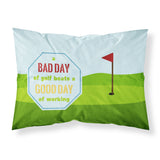 Caroline'S Treasures Sb3091Pillowcase A Bad Day At Golf Moisture Wicking Fabric Standard Pillowcase, Large, Multicolor