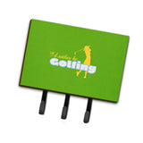 Caroline'S Treasures Sb3093Th68 I'D Rather Be Golfing Woman On Green Leash Or Key Holder, Large, Multicolor