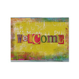 Caroline'S Treasures Sb3097Plmt Artsy Welcome Fabric Placemat, Multicolor