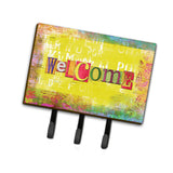 Caroline'S Treasures Sb3097Th68 Artsy Welcome Leash Or Key Holder, Large, Multicolor
