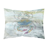 Caroline'S Treasures Female Blue Crab Watercolor Fabric Standard Pillowcases, Multicolor