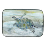 Caroline'S Treasures Sc2006Ddm Sea Turtle Watercolor Dish-Drying-Mats, 14X21, Multicolor