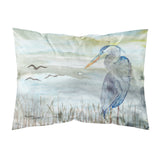 Caroline'S Treasures Blue Heron Watercolor Fabric Standard Pillowcases, Multicolor